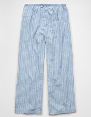 AE Seersucker Wide Leg Easy Pant
