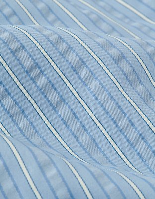 AE Seersucker Wide Leg Easy Pant