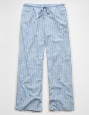 AE Seersucker Wide Leg Easy Pant