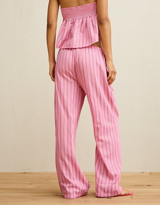 AE Seersucker Wide Leg Easy Pant