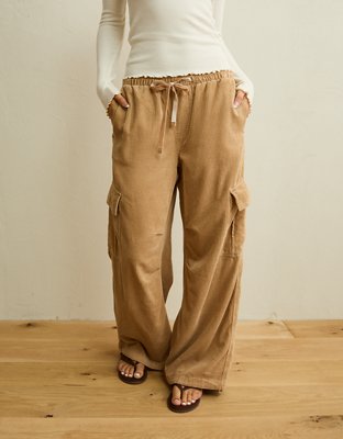 AE Low-Rise Cozy Corduroy Cargo Pant