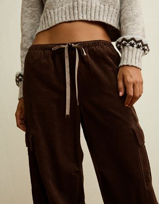 AE Low-Rise Cozy Corduroy Cargo Pant