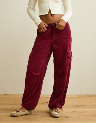 AE Low-Rise Cozy Corduroy Cargo Pant