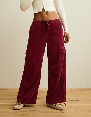 AE Low-Rise Cozy Corduroy Cargo Pant