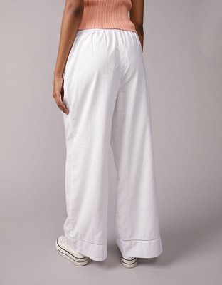 AE High-Waisted Linen-Blend Pull-On Pant