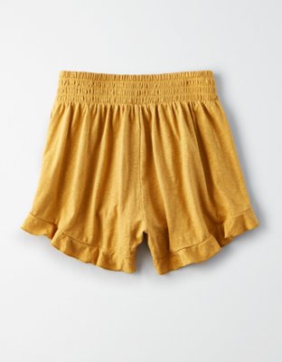 Женские брюки American Eagle AE High-Waisted Knit Ruffle Short — фото 4
