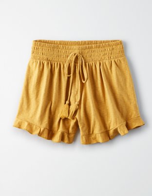 Женские брюки American Eagle AE High-Waisted Knit Ruffle Short — фото 3