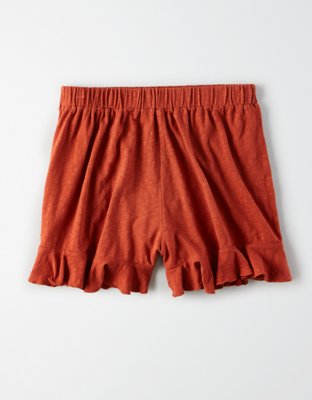 AE High-Waisted Knit Ruffle Short