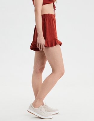 AE High-Waisted Knit Ruffle Short