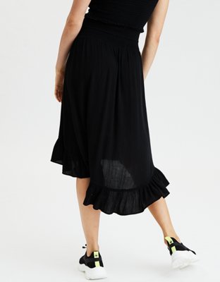 Женские юбки American Eagle AE High-Waisted Hi-Low Midi Skirt — фото 2