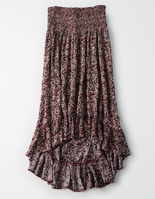 AE High-Waisted Hi-Low Midi Skirt