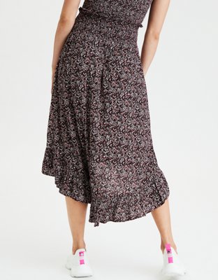 AE High-Waisted Hi-Low Midi Skirt