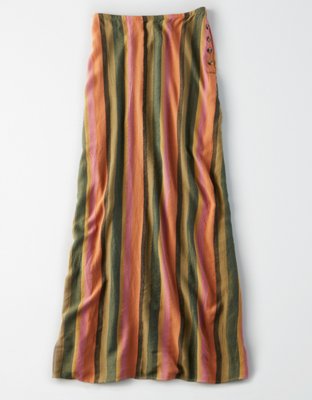 Женские юбки American Eagle AE High-Waisted Striped Maxi Skirt — фото 2