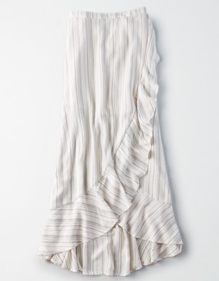 Женские юбки American Eagle AE High-Waisted Striped Wrap Maxi Skirt — фото 3