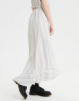 Женские юбки American Eagle AE High-Waisted Striped Wrap Maxi Skirt — фото 5