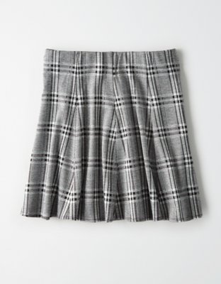 AE High-Waisted Plaid Mini Skirt