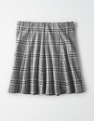 AE High-Waisted Plaid Mini Skirt