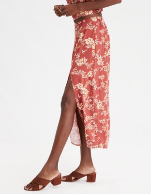 Женские юбки American Eagle AE High-Waisted Floral Midi Skirt — фото 5