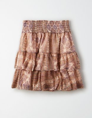 Женские юбки American Eagle AE High-Waisted Chiffon Mini Skirt — фото 3