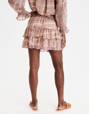 Женские юбки American Eagle AE High-Waisted Chiffon Mini Skirt — фото 2