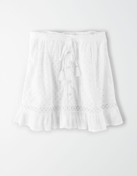 AE High-Waisted Floral Mini Skirt