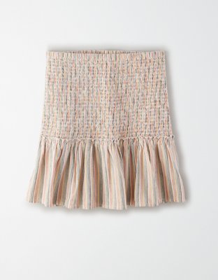 Женские юбки American Eagle AE High-Waisted Smocked Ruffle Mini Skirt — фото 3