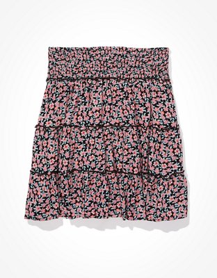 AE High-Waisted Tiered Mini Skirt