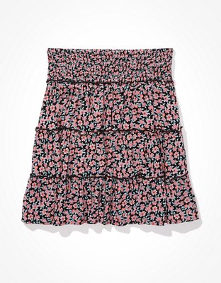 AE High-Waisted Tiered Mini Skirt