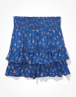 AE Smocked Ruffled Mini Skirt