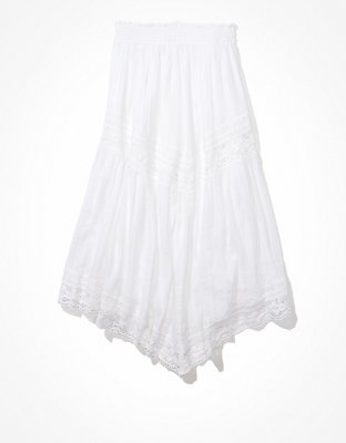 Женские юбки American Eagle AE Lace Tiered Midi Skirt — фото 3
