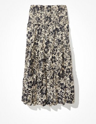 Женские юбки American Eagle AE Floral Smocked Midi Skirt — фото 3