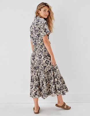 Женские юбки American Eagle AE Floral Smocked Midi Skirt — фото 2