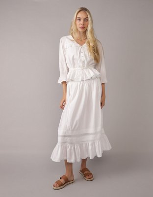 AE Pintuck Maxi Skirt | American Eagle