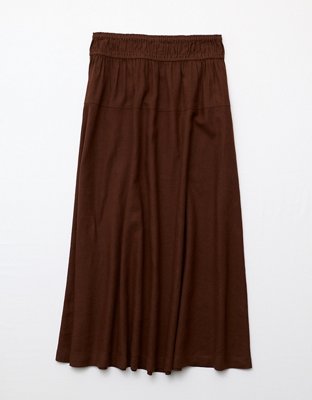 AE Linen-Blend Maxi Skirt