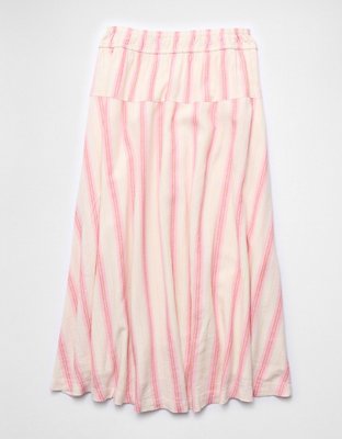 AE Linen-Blend Maxi Skirt