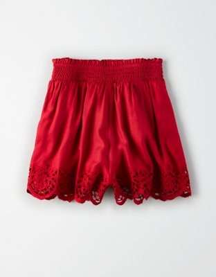 Женские брюки American Eagle AE High-Waisted Lace Short — фото 3