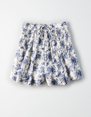 Женские шорты American Eagle AE High-Waisted Smocked Side Shorts — фото 3