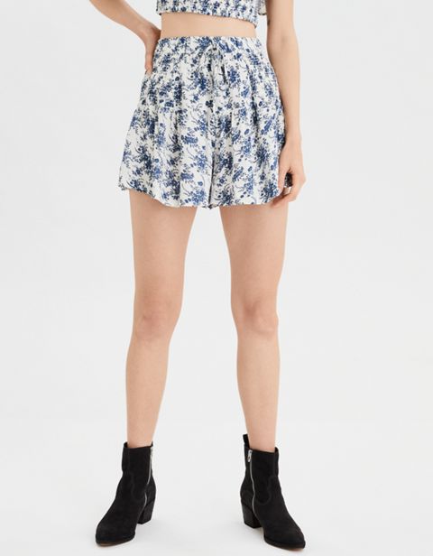 Женские шорты American Eagle AE High-Waisted Smocked Side Shorts