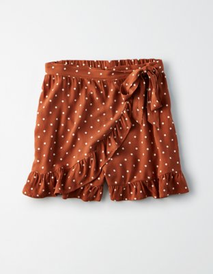 Женские юбки American Eagle AE High-Waisted Wrap Skort — фото 3