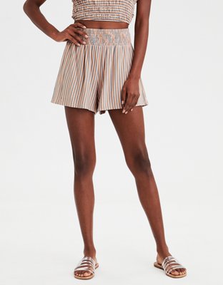 high waisted knit shorts