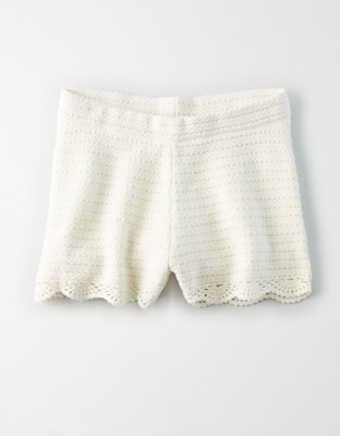 Женские шорты American Eagle AE High-Waisted Crochet Shorts — фото 3