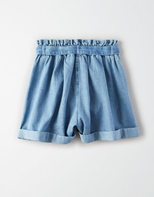 Женские джинсы American Eagle AE High-Waisted Denim Paperbag Short — фото 4