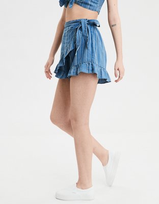 Женские юбки American Eagle AE High-Waisted Skort Short — фото 5