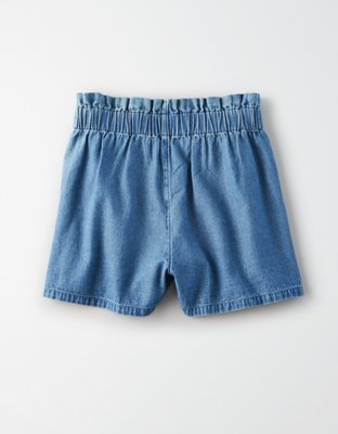 Женские шорты American Eagle AE High-Waisted Denim Button Up Shorts — фото 4