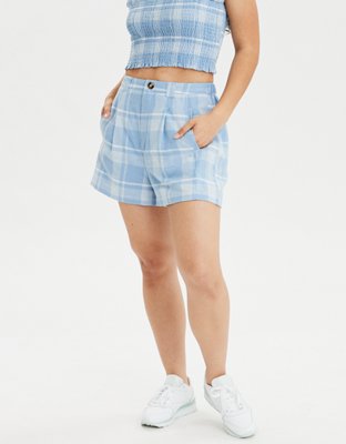 AE High-Waisted Plaid Short