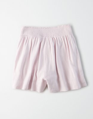Женские брюки American Eagle AE High-Waisted Smocked Tie Front Short — фото 4