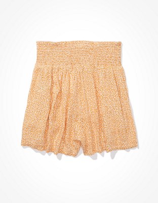 Женские брюки American Eagle AE High-Waisted Printed Smocked Short — фото 2
