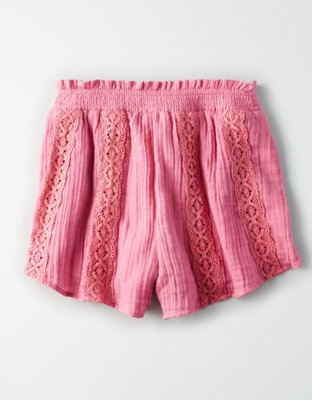 Женские брюки American Eagle AE Lace Insert Dolphin Short — фото 4