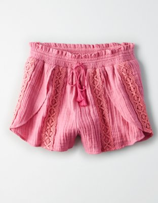 Женские брюки American Eagle AE Lace Insert Dolphin Short — фото 3
