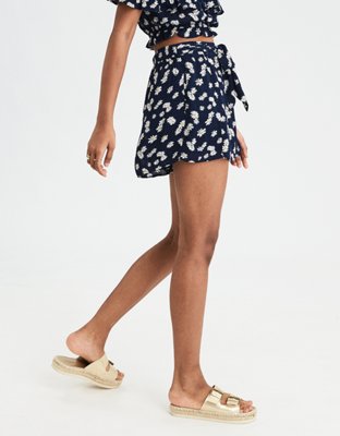 Женские брюки American Eagle AE Belted Paperbag Short — фото 5
